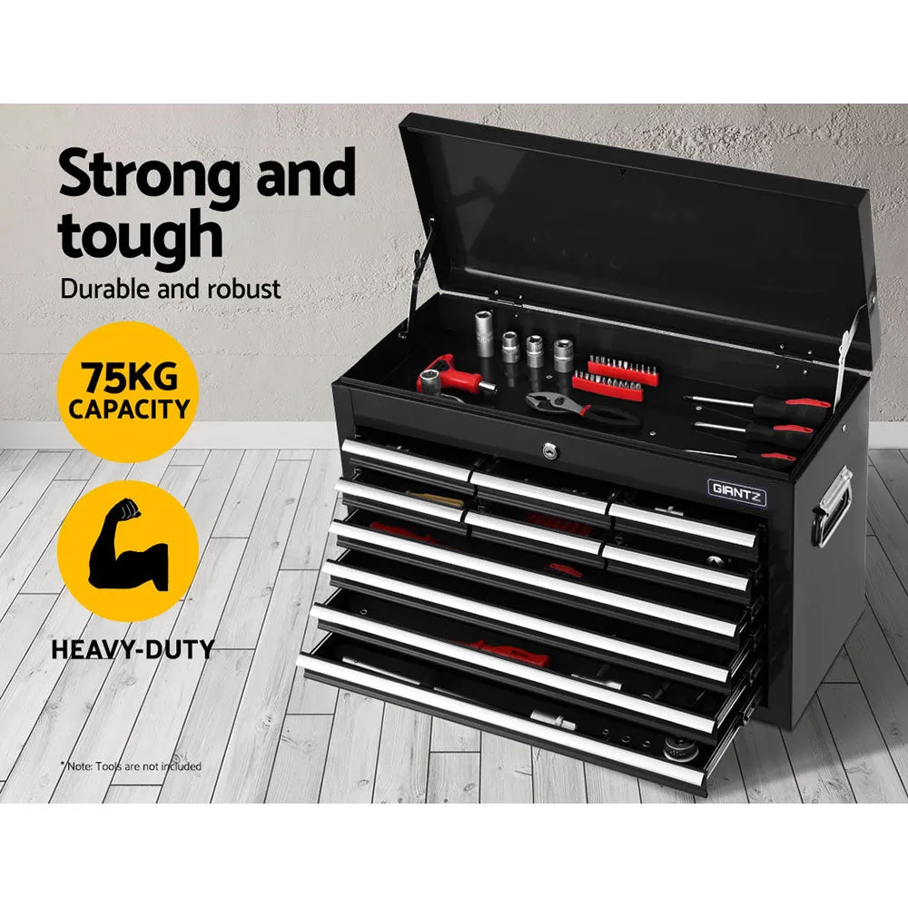 10-Drawer Tool Box Chest Cabinet Garage Storage Toolbox Black