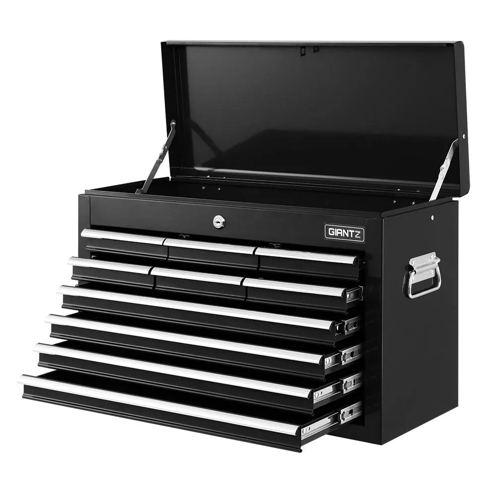 10-Drawer Tool Box Chest Cabinet Garage Storage Toolbox Black