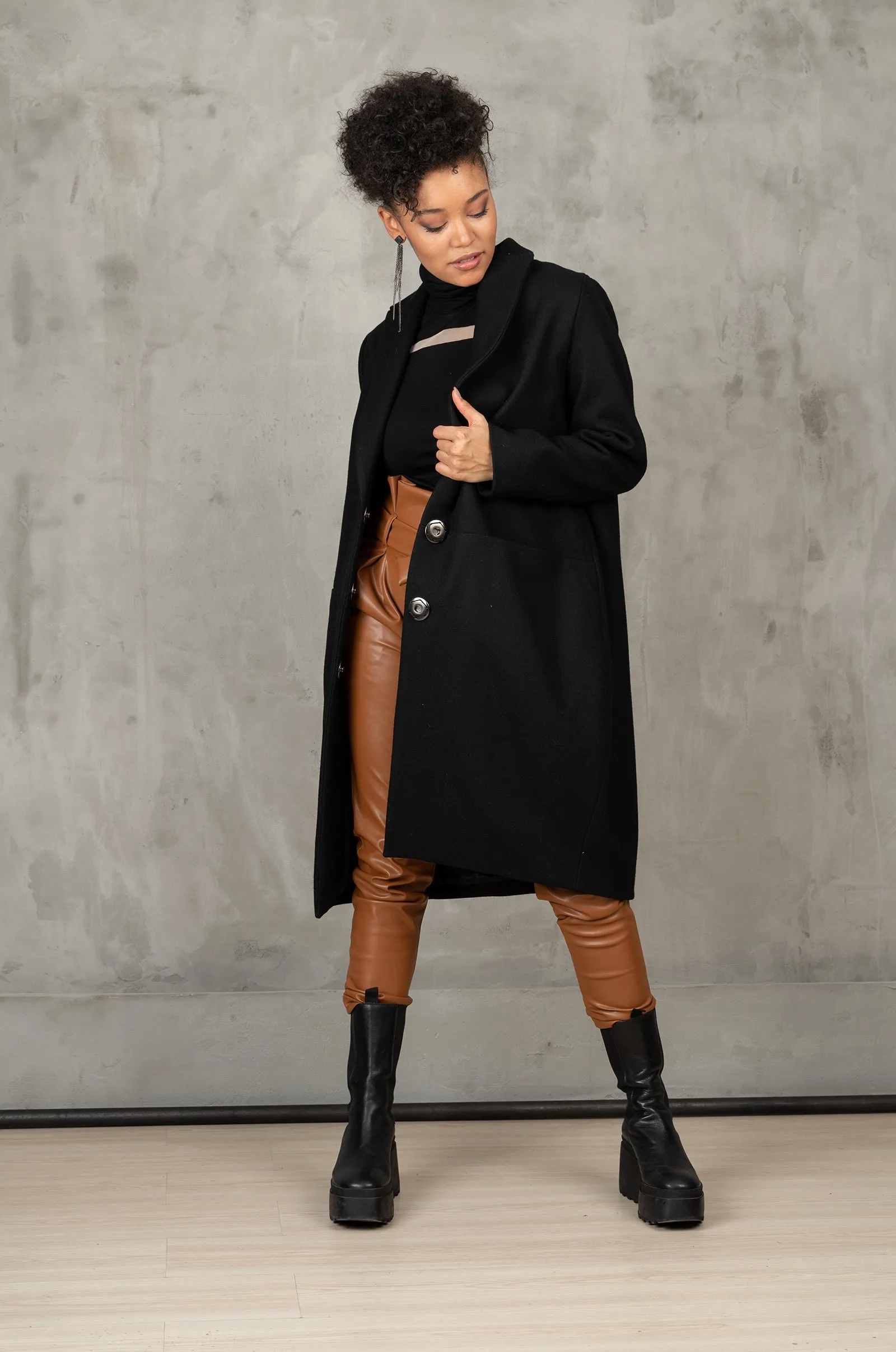 100% Wool Winter Coat for Women