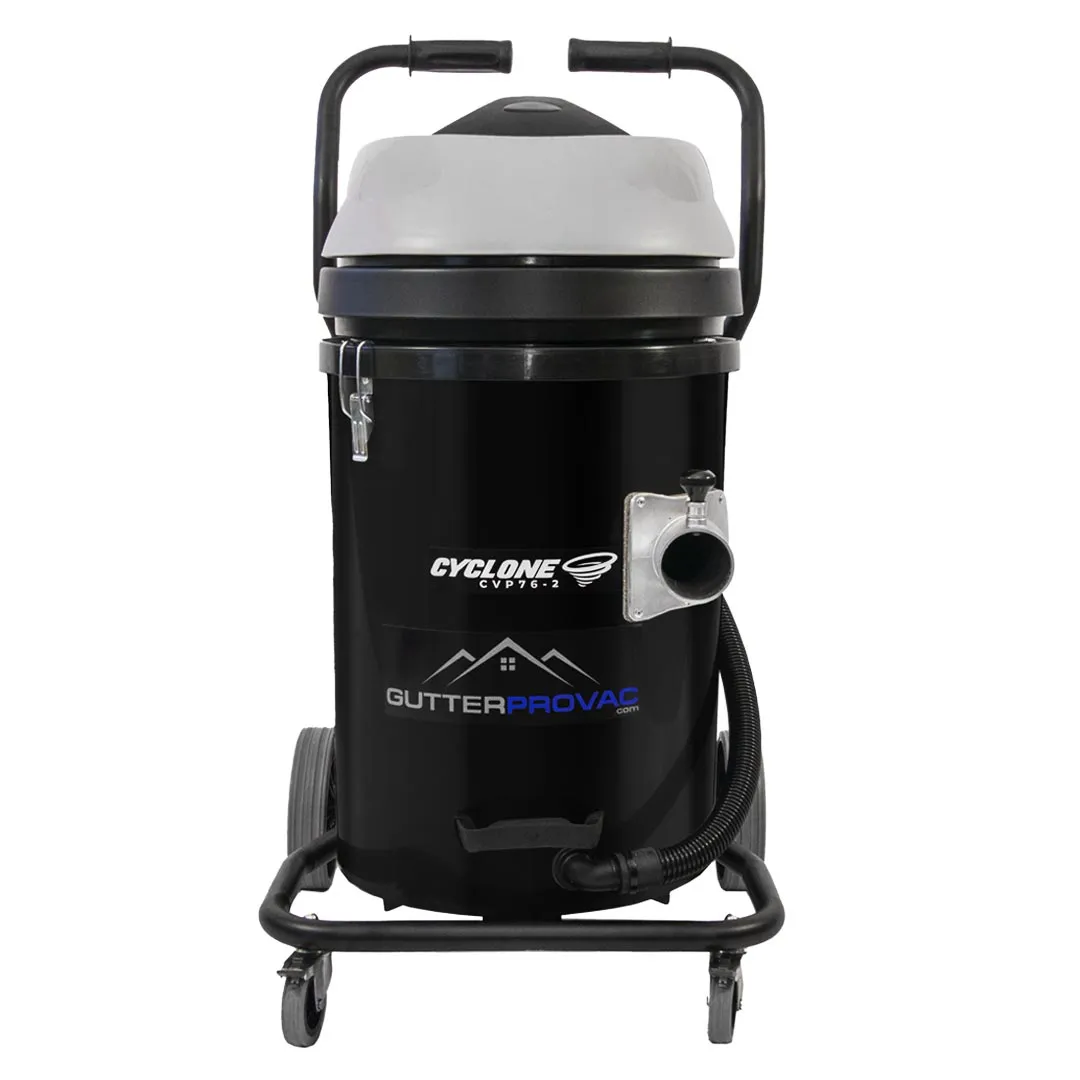 20 Gallon Cyclone 2400W Polypropylene Domestic Gutter Vacuum with 20 Foot Carbon Fiber Clamping Poles and Bag