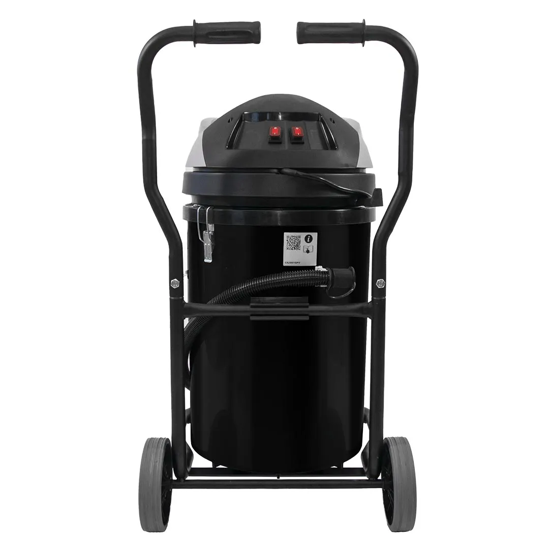 20 Gallon Cyclone 2400W Polypropylene Domestic Gutter Vacuum with 20 Foot Carbon Fiber Clamping Poles and Bag