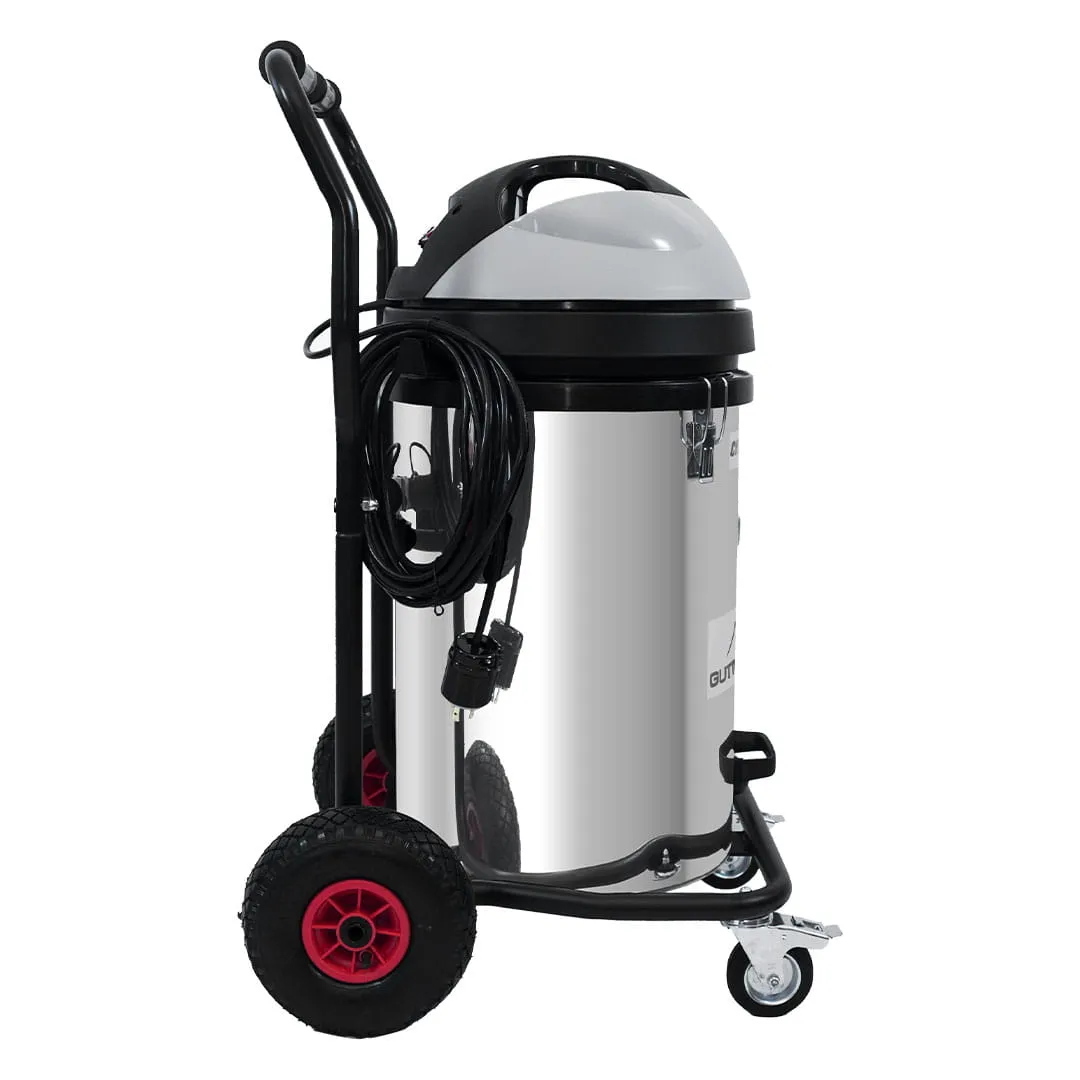 20 Gallon Cyclone II 3600W Stainless Steel Gutter Vacuum with 20 Foot Carbon Fiber Clamping Poles and Bag