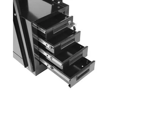 4-Drawer Welding Trolley Black