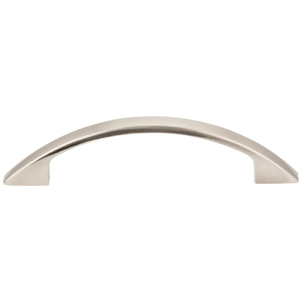 96 mm Center-to-Center Satin Nickel Arched Somerset Cabinet Pull, #8004-SN