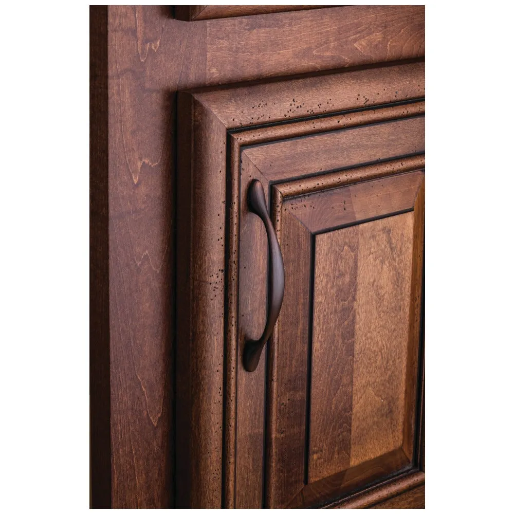 96 mm Center-to-Center Satin Nickel Arched Somerset Cabinet Pull, #8004-SN