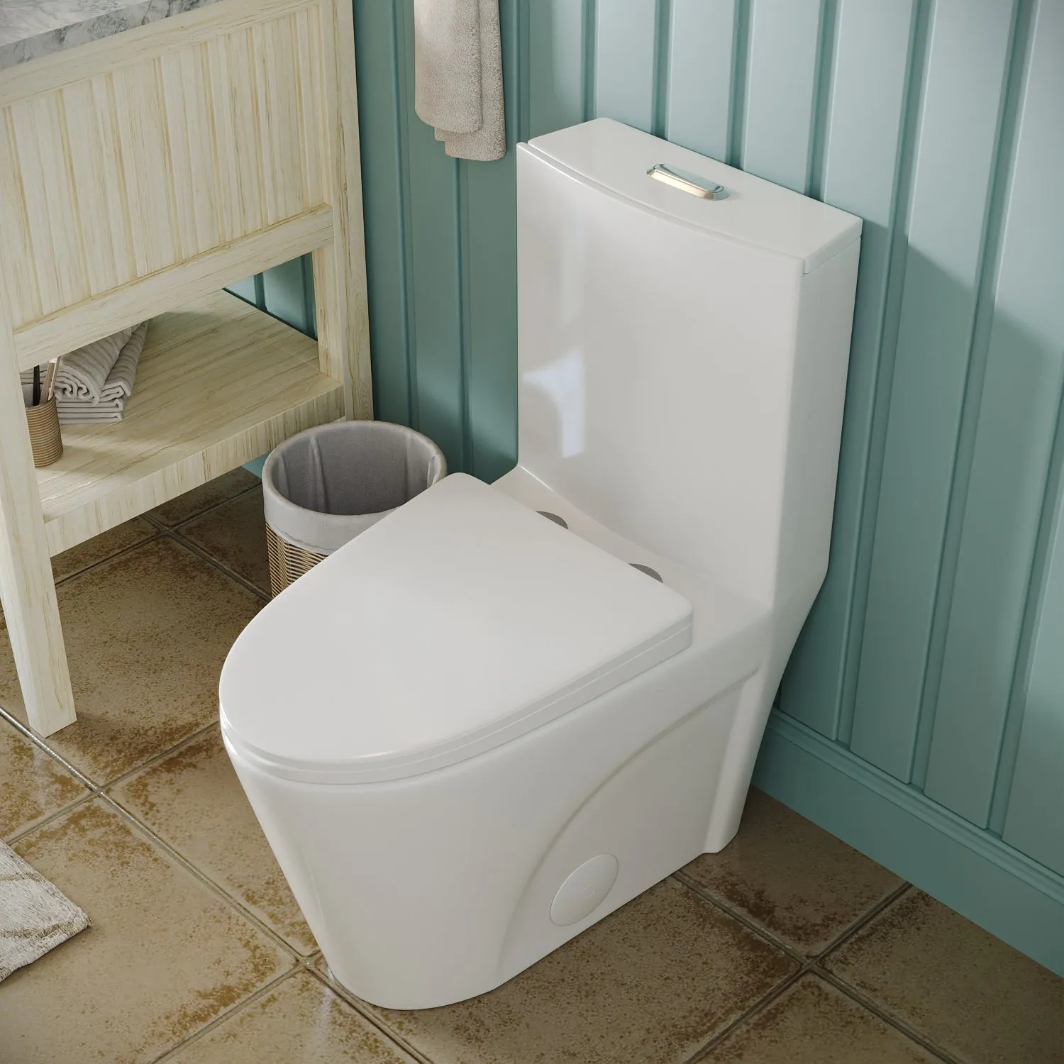 ACE One-Piece Elongated Toilet, 1.1/1.6 GPF Dual-Flush