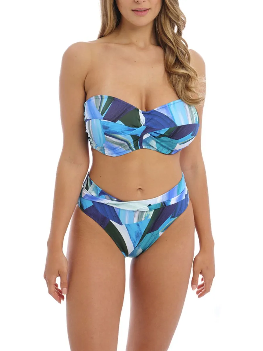 Aguada Beach Bandeau Bikini Top - Splash