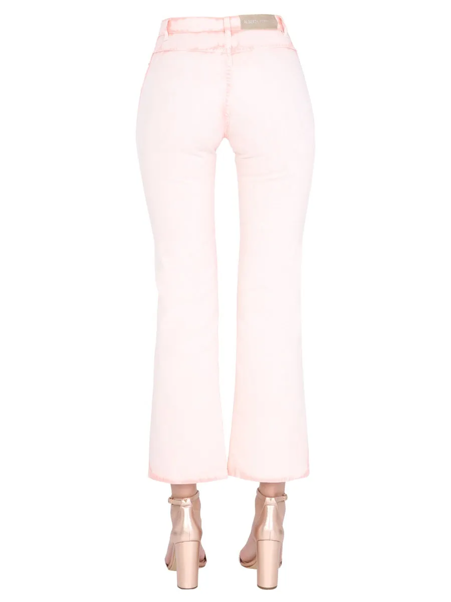 Alberta Ferretti Sorbet Sky Dye Flared Pants