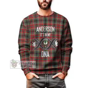 Anderson of Arbrake Tartan Sweatshirt with Family Crest DNA In Me Style