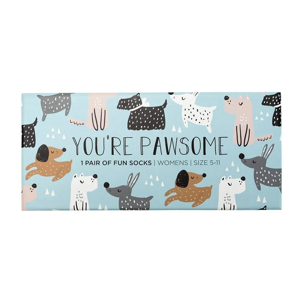 Annabel Trends 'You're Pawsome' Boxed Socks