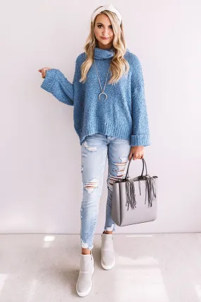 Arctic Evening Knit Sweater in Autumn Sky