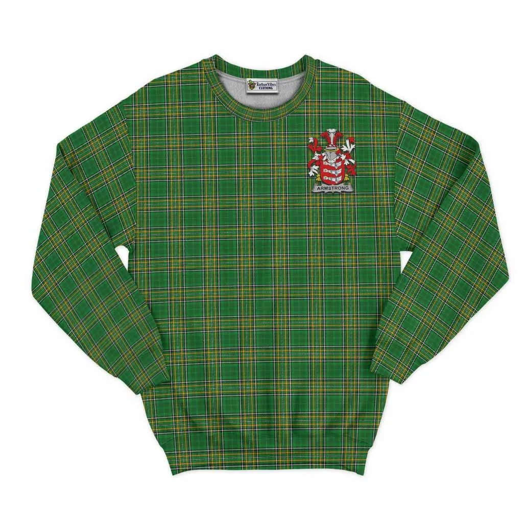 Armstrong Irish Clan Tartan Sweatshirt with Coat of Arms