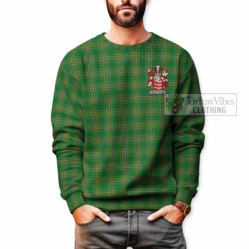 Armstrong Irish Clan Tartan Sweatshirt with Coat of Arms