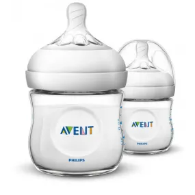 Avent Natural Feeding Bottle, 2-Pack, 125ml/4oz, SCF690/23