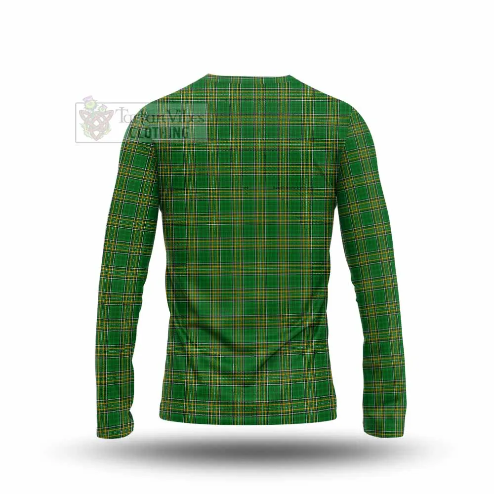 Baillie Irish Clan Tartan Long Sleeve T-Shirt with Coat of Arms