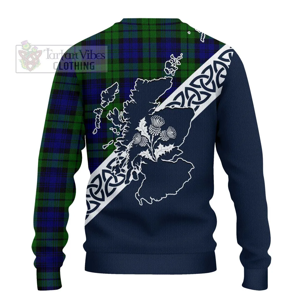 Bannatyne Tartan Ugly Sweater Featuring Thistle and Scotland Map