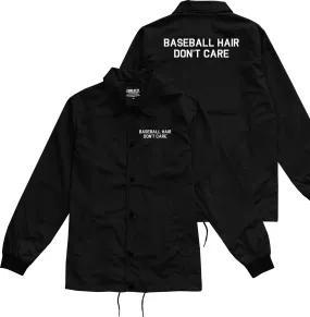 Baseball Hair Dont Care Mens Coaches Jacket