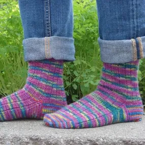 Basic Ribbed Sock Pattern - Wildfoote Luxury Sock Yarn