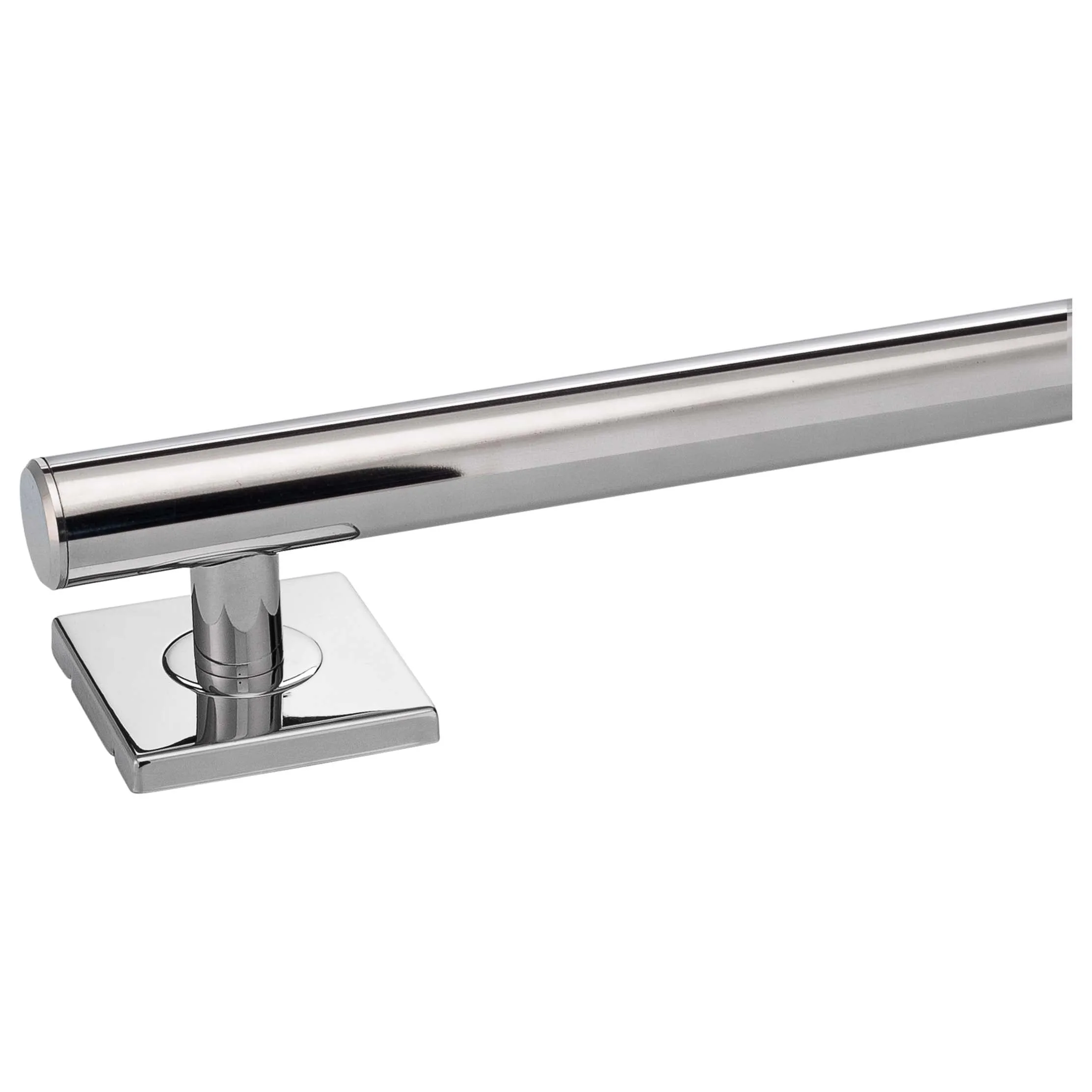 Bathroom Grab Bar, Contemporary, Square Escutcheon, 18 In. X 1 1/4 In.