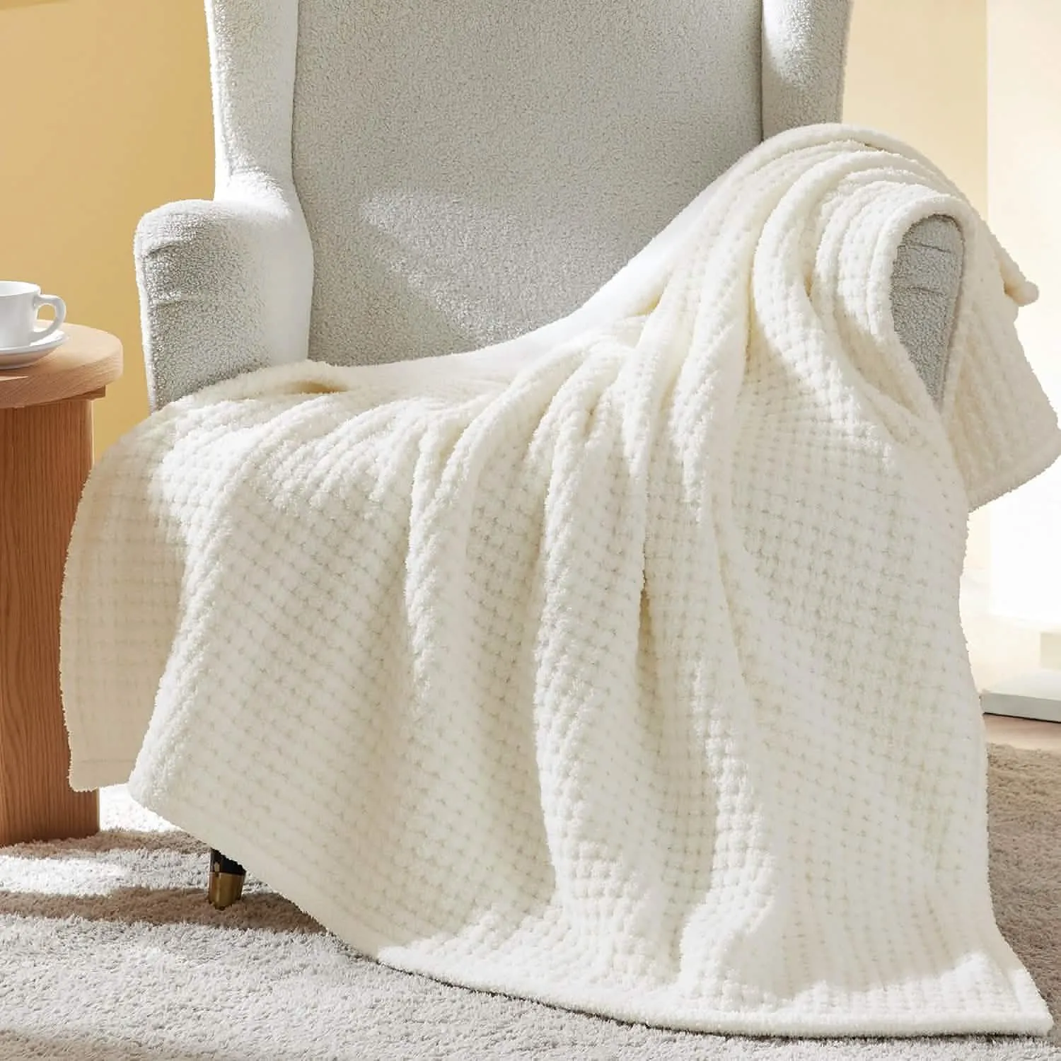 Bedsure Ultra-Soft Double Side Yarn Sherpa Blanket