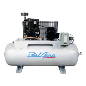 Belaire 338HL 2-Stage Electric Air Compressor, 7.5HP 80G Horz 230/3