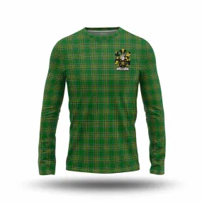 Best Irish Clan Tartan Long Sleeve T-Shirt with Coat of Arms