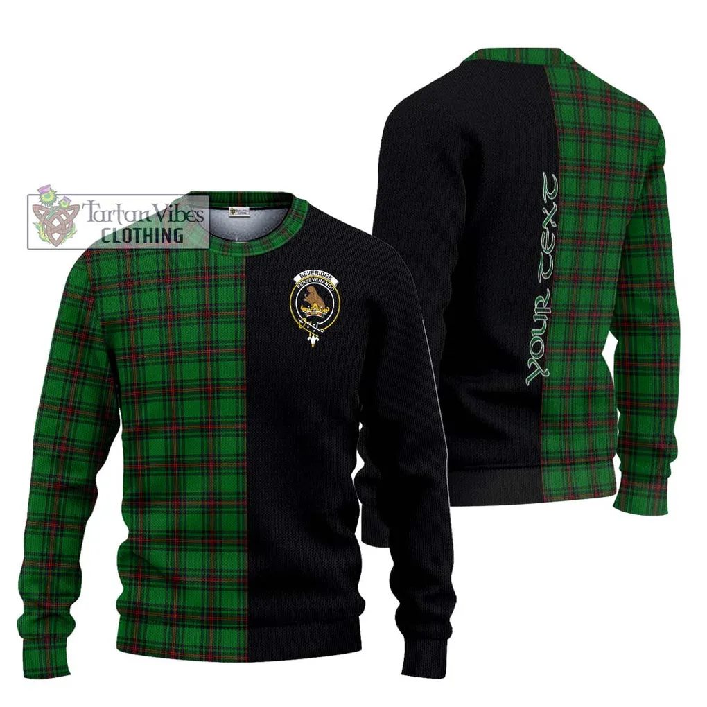 Beveridge Tartan Ugly Sweater with Family Crest and Half Of Me Style