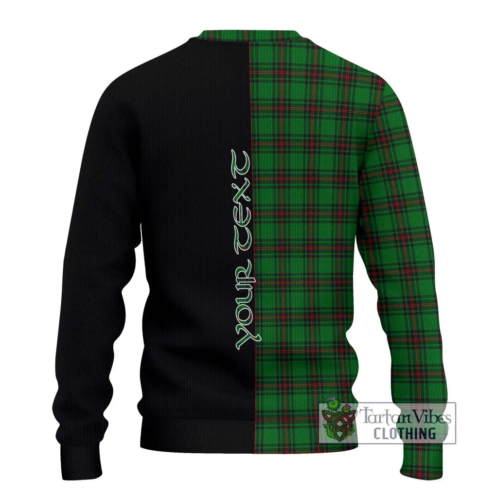 Beveridge Tartan Ugly Sweater with Family Crest and Half Of Me Style