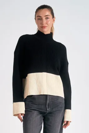 Black & White Colourblock Sweater