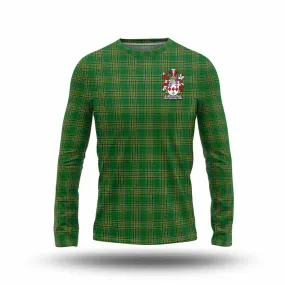 Bloomfield Irish Clan Tartan Long Sleeve T-Shirt with Coat of Arms