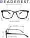 Blue-Light-Blocking-Reading-Glasses-Charcoal-0-50-Magnification-Computer-Glasses