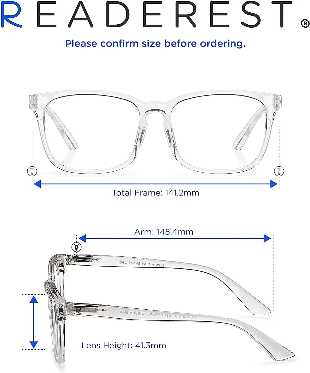 Blue-Light-Blocking-Reading-Glasses-Clear-1-50-Magnification-Computer-Glasses