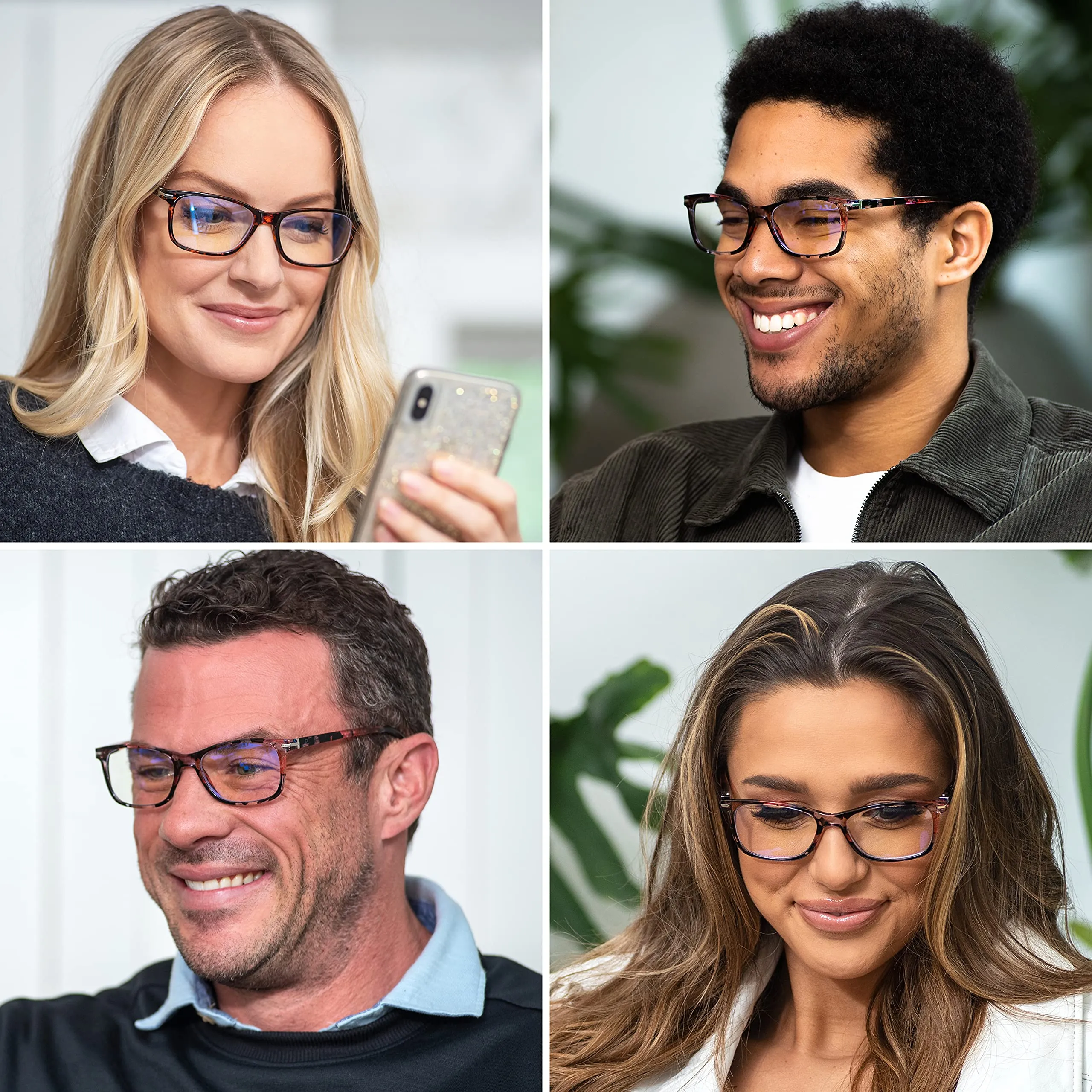 Blue-Light-Blocking-Reading-Glasses-Floral-0-50-Magnification-Computer-Glasses