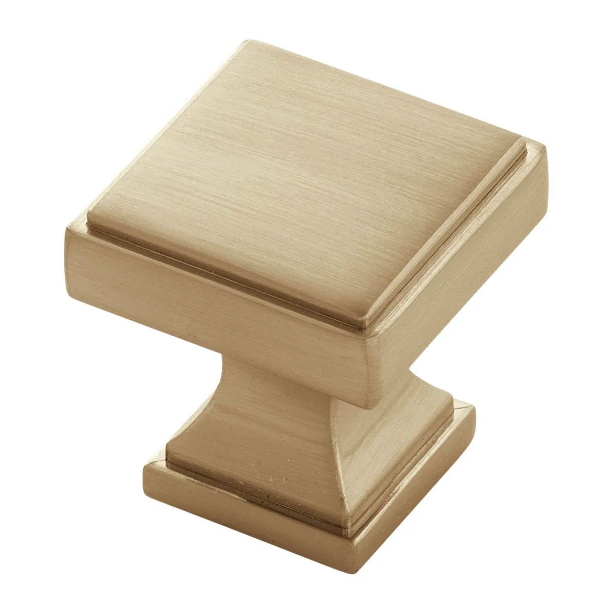 Brownstone Collection Knob 1-1/8 Inch Square Champagne Bronze Finish