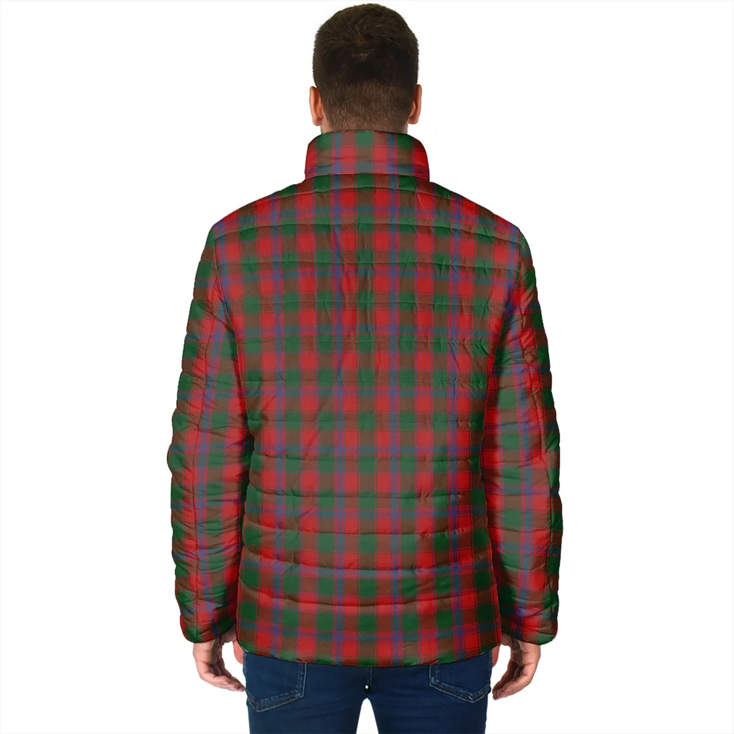 Bruce Old Tartan Padded Jacket with Family Crest