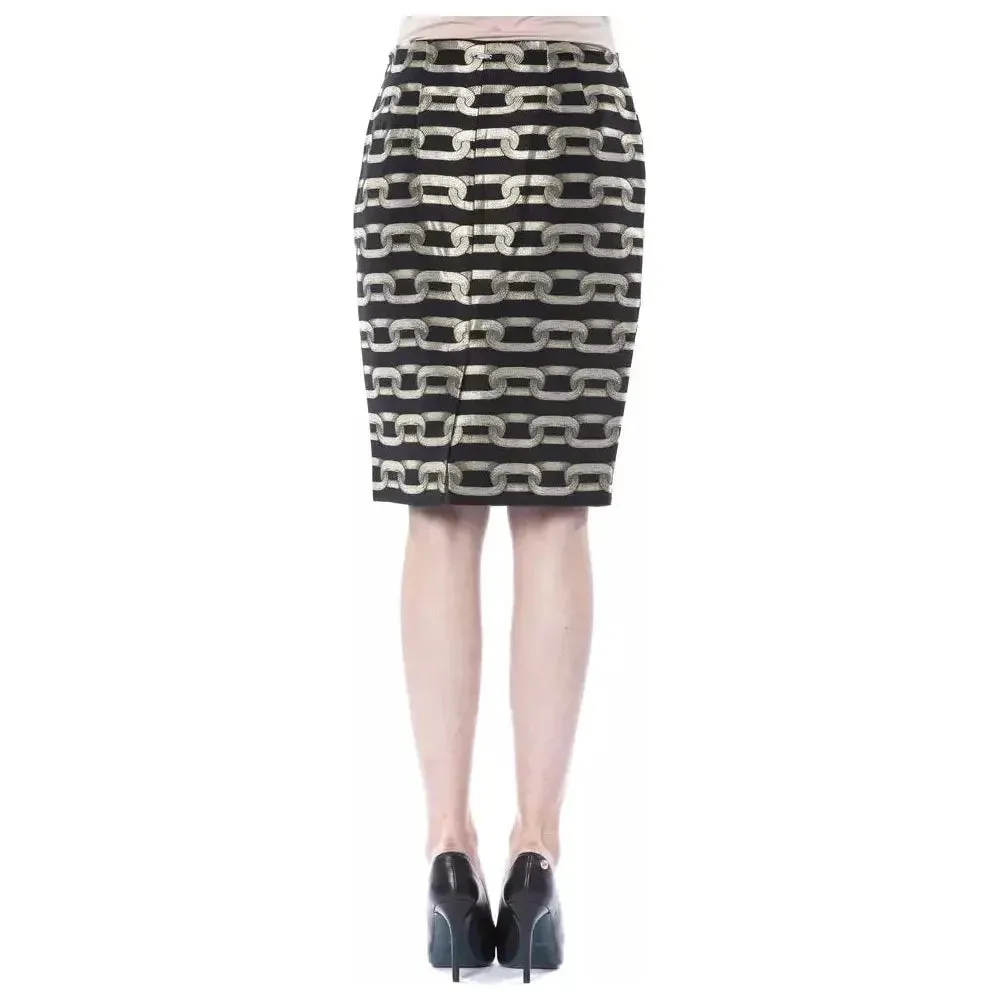 BYBLOS Black Viscose Women Skirt