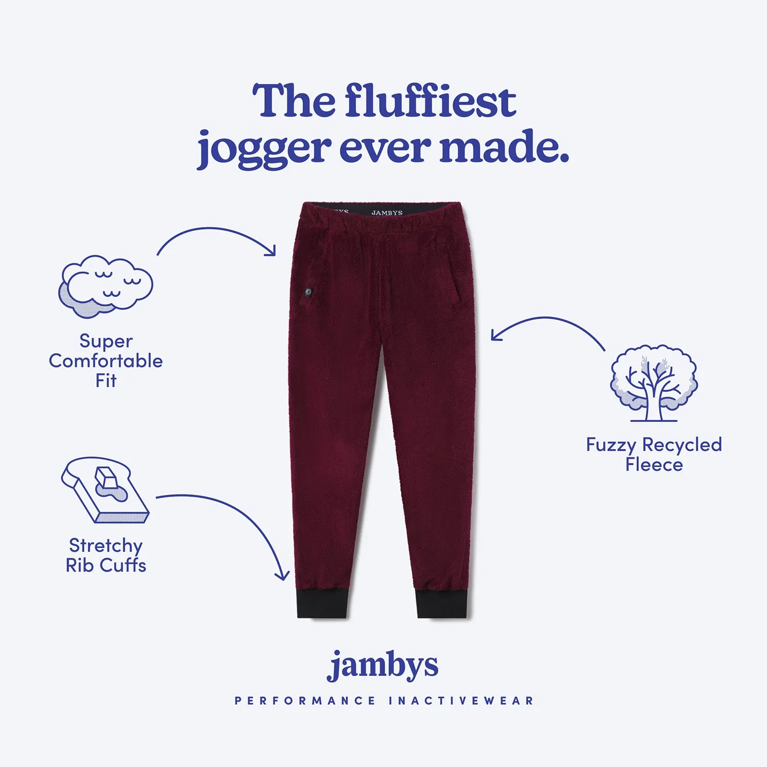 Cabernet Floof Jogger