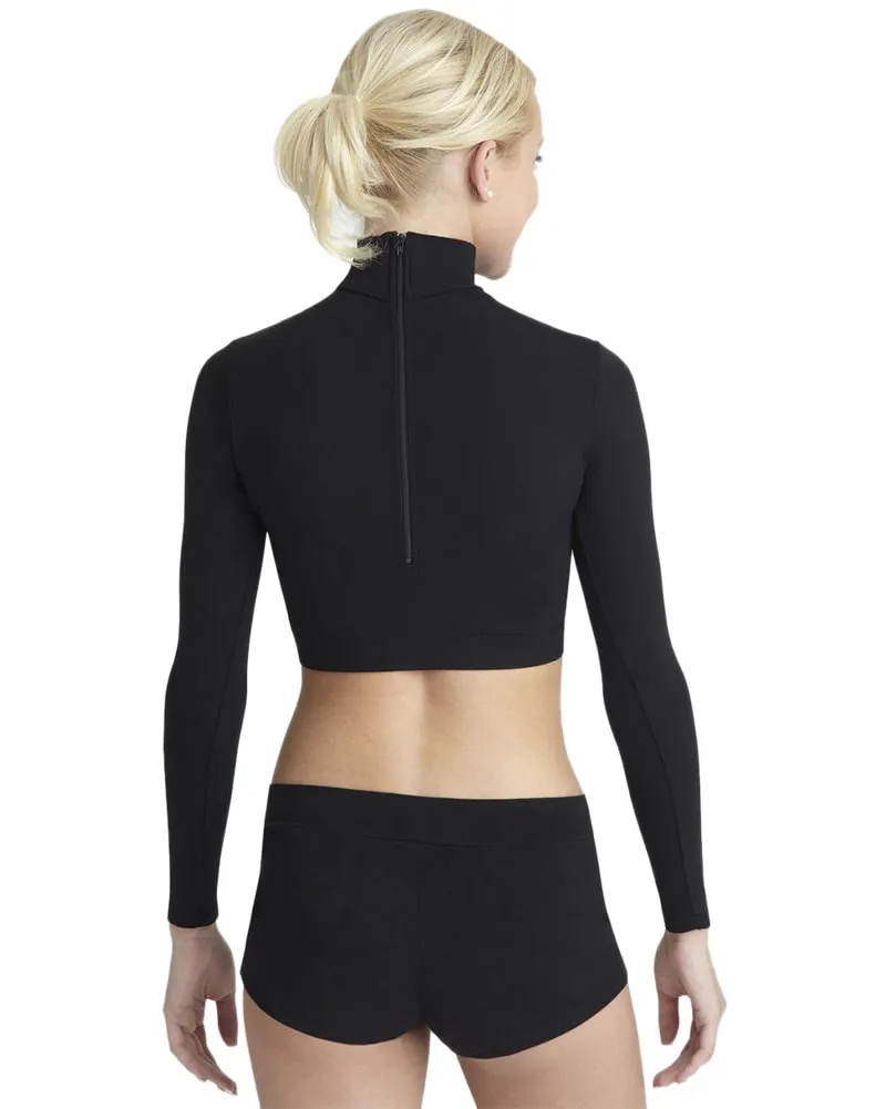 Capezio Team Basic Turtleneck Long Sleeve Crop Top - TB107C Girls