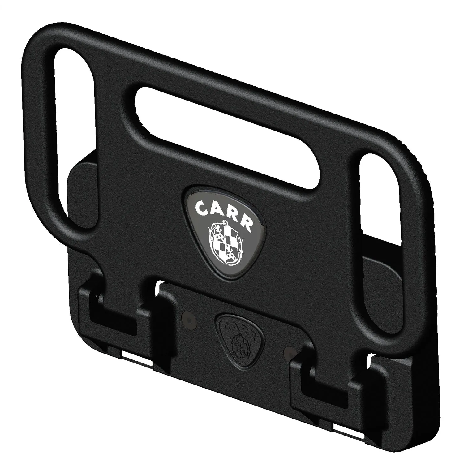 Carr HD MEGA STEP 2 or 2-1/2 in Receiver Fold-Away Hitch Step - 2 or 2-1/2 in Receiver - Black Powder Coat 193011