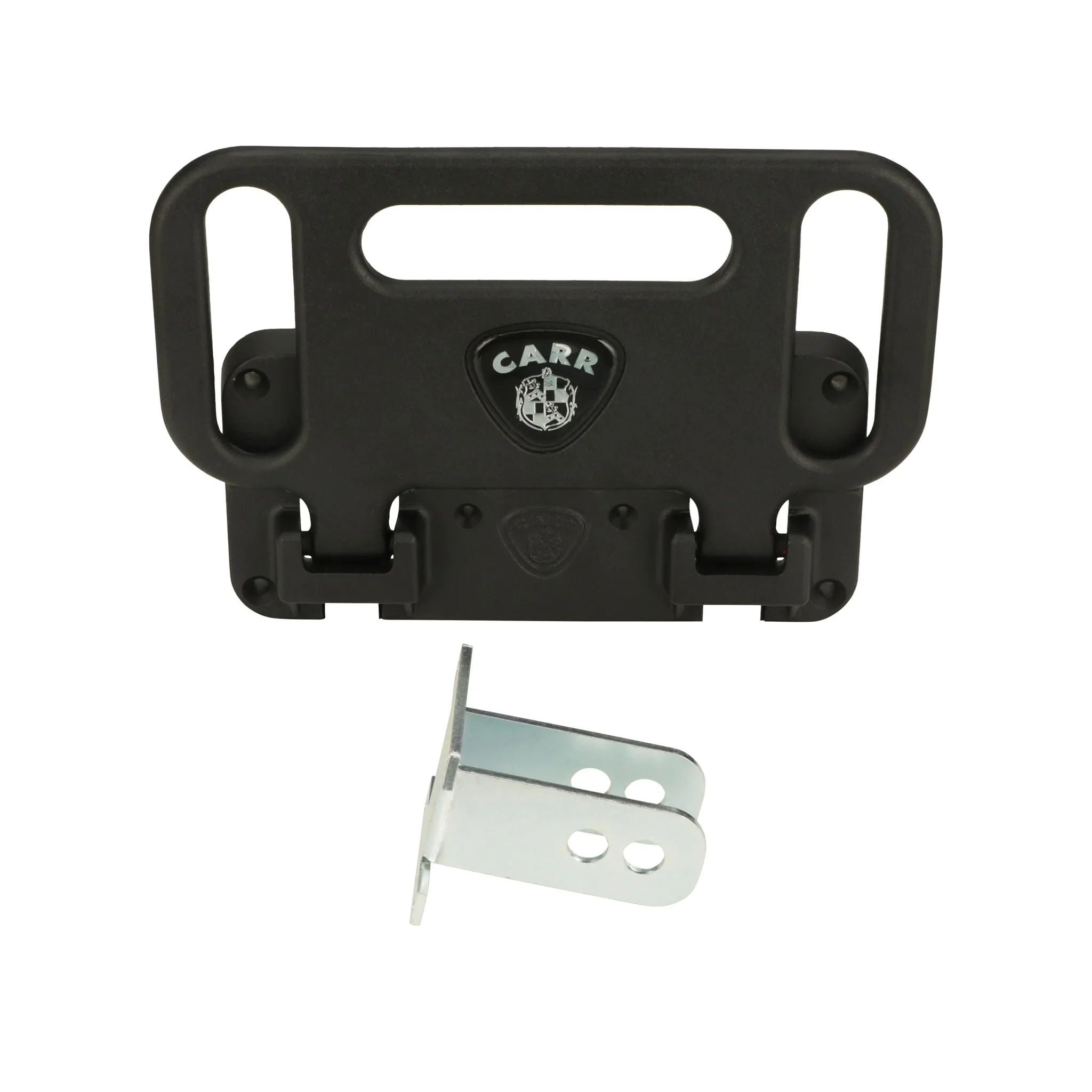 Carr HD MEGA STEP 2 or 2-1/2 in Receiver Fold-Away Hitch Step - 2 or 2-1/2 in Receiver - Black Powder Coat 193011