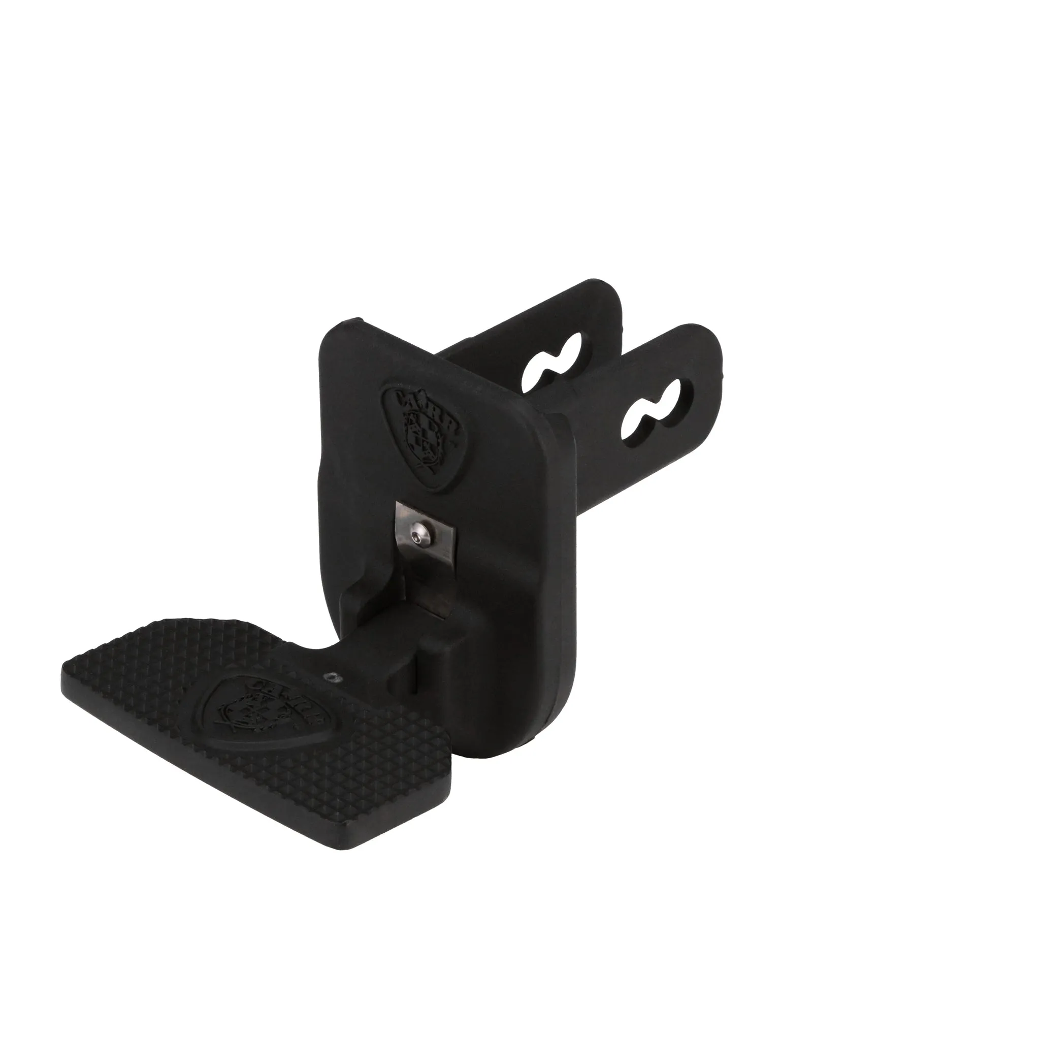 Carr HD Universal Hitch Step 2" Receiver Fold-Away Aluminum - Black