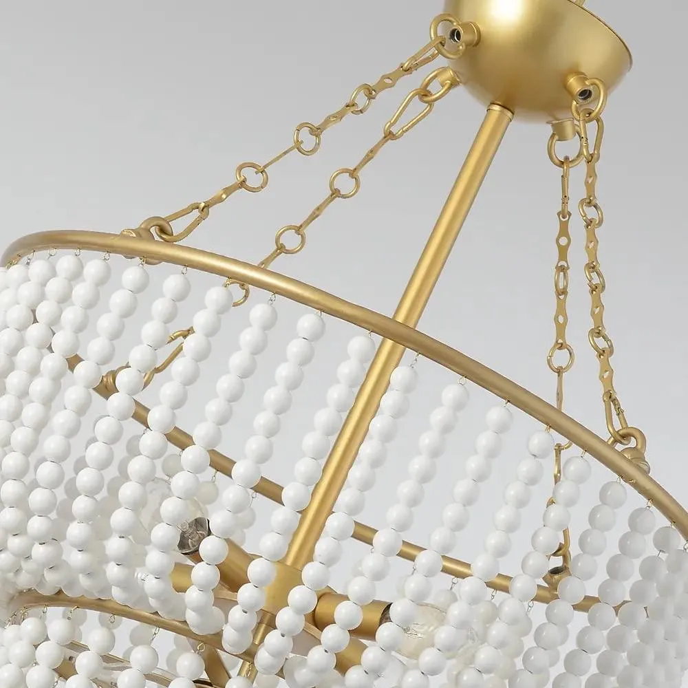 Cascading Pearls Timeless Antique Chandelier (9342/8)