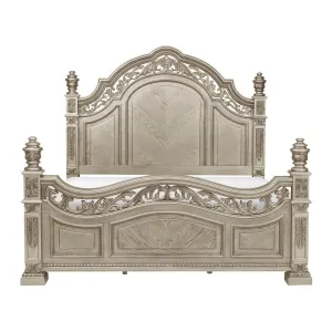 Catalonia Platinum Gold Queen Bed