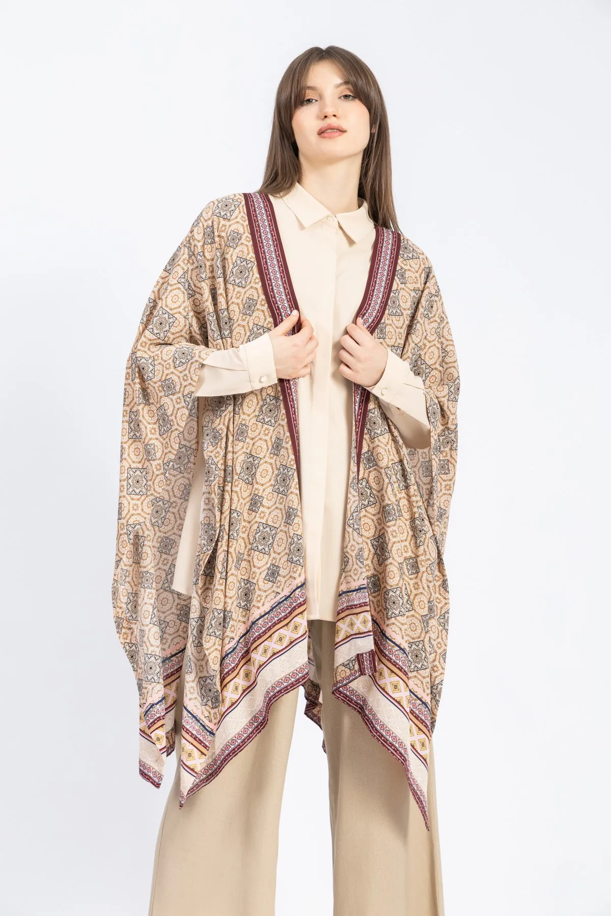 chiffon poncho