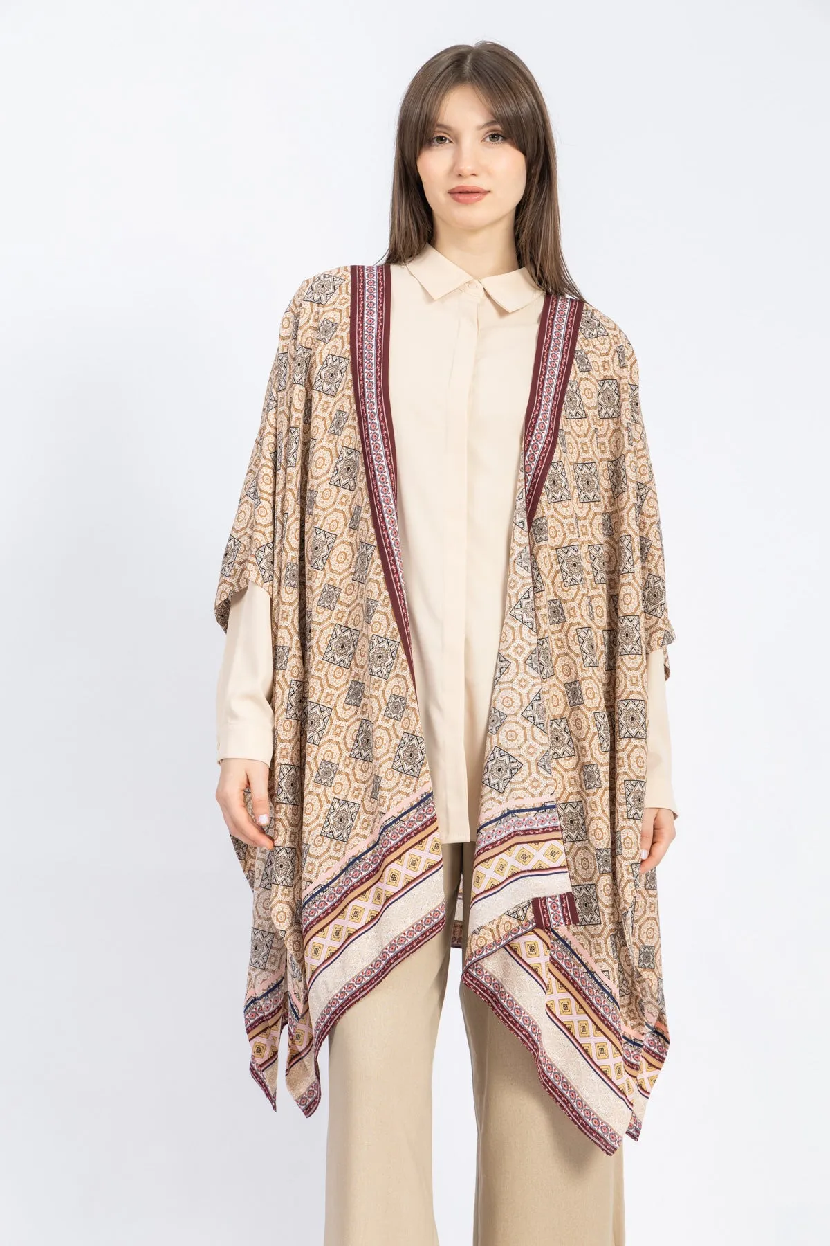 chiffon poncho