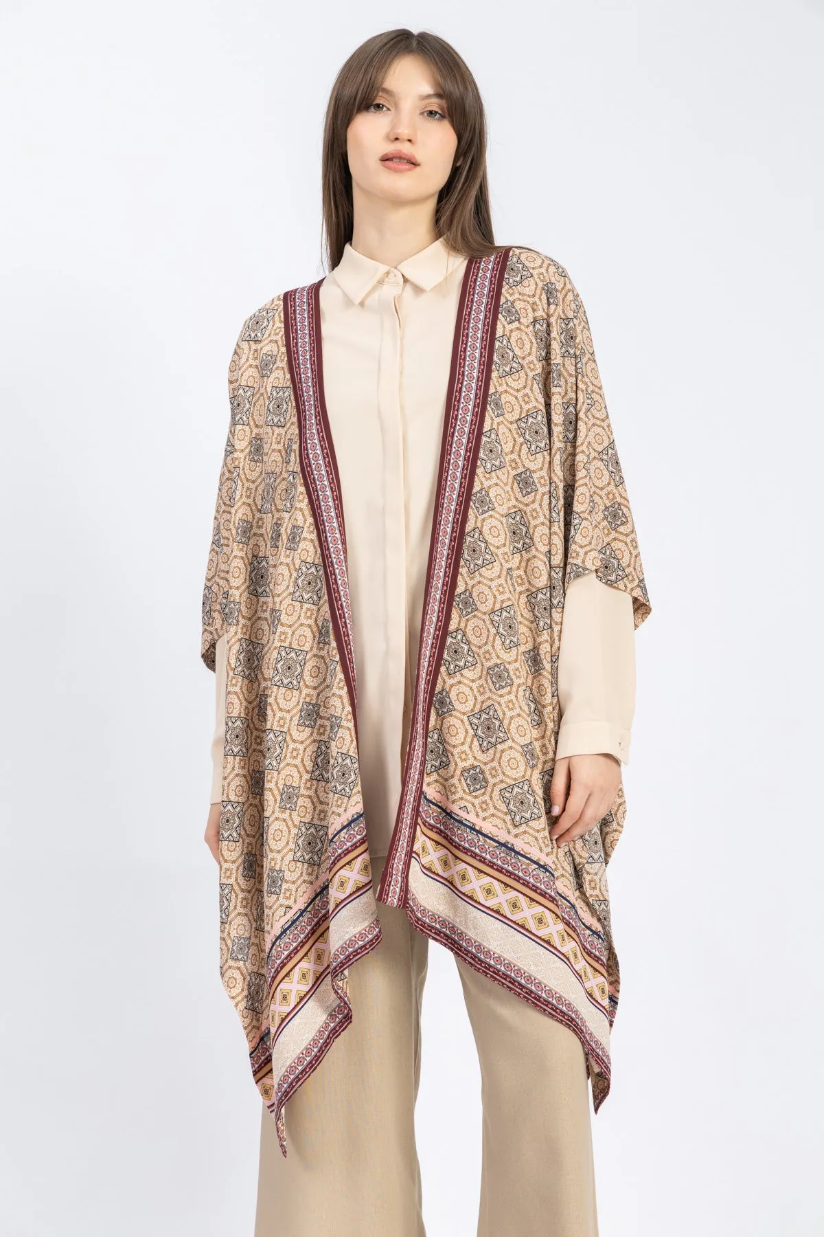 chiffon poncho