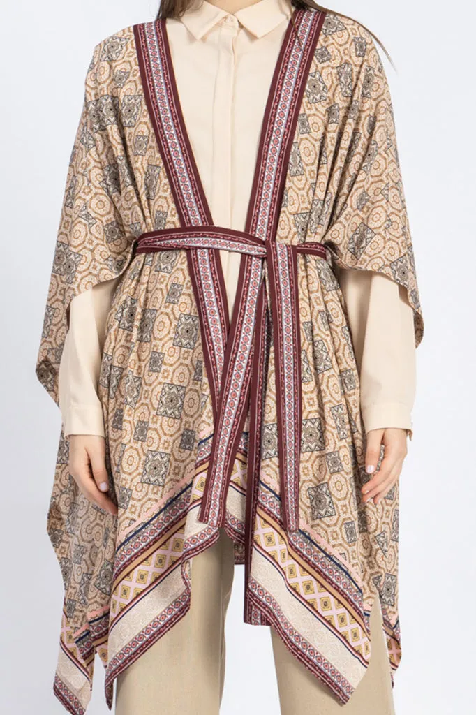 chiffon poncho