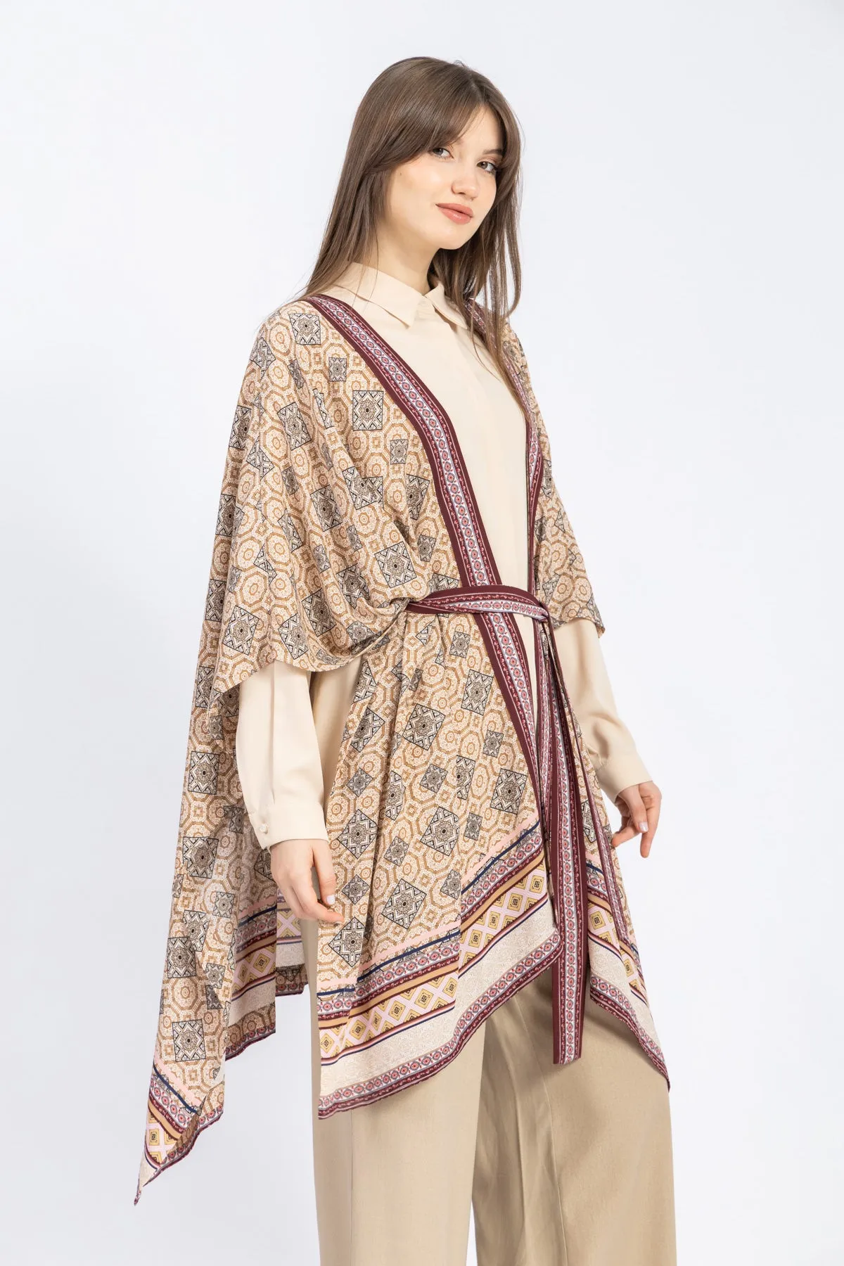 chiffon poncho