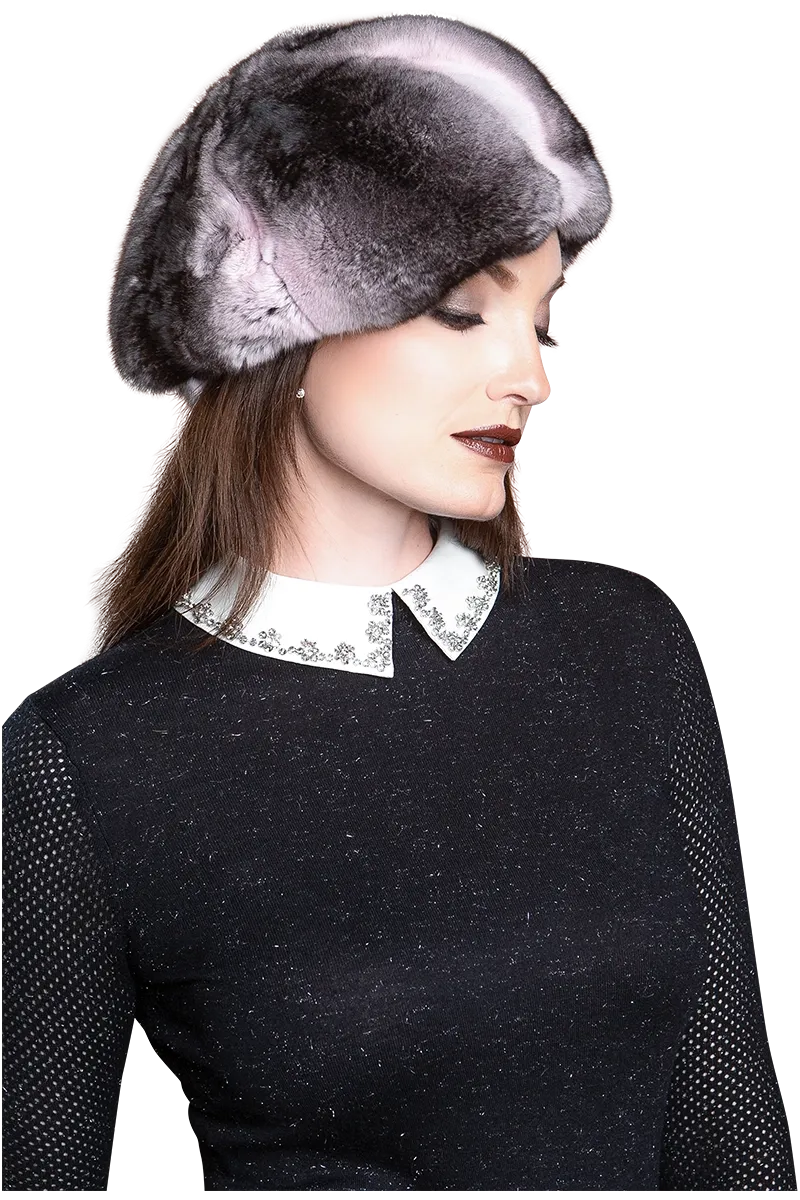 Chinchilla Fur Beret