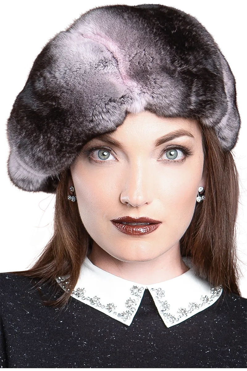 Chinchilla Fur Beret